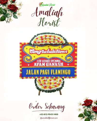 Bunga Papan Congratulation di Pengejaran